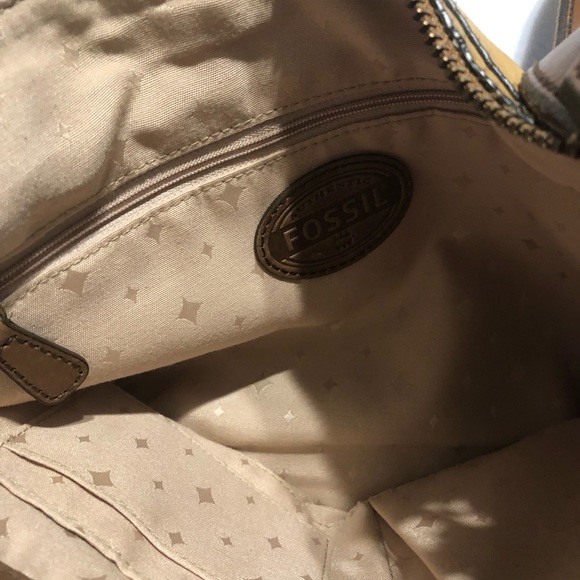 Fossil EXPLORER Tan Leather Crossbody Bag , - Picture 4 of 6